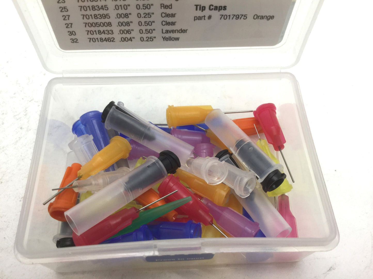 Used Nordson EFD 7021207 Engineered Fluid Dispensing Needle Valve Tip Kit