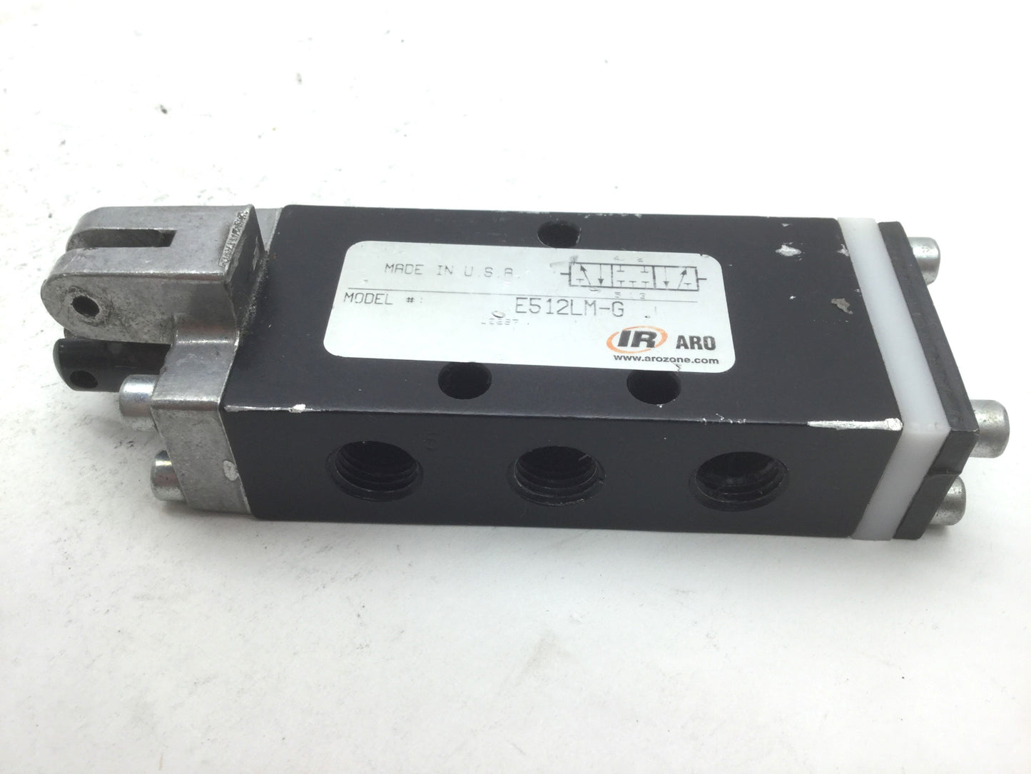Used Aro E512LM-G Manual Pneumatic Valve 3 Pos 4 Way Momentary & Detent *Parts