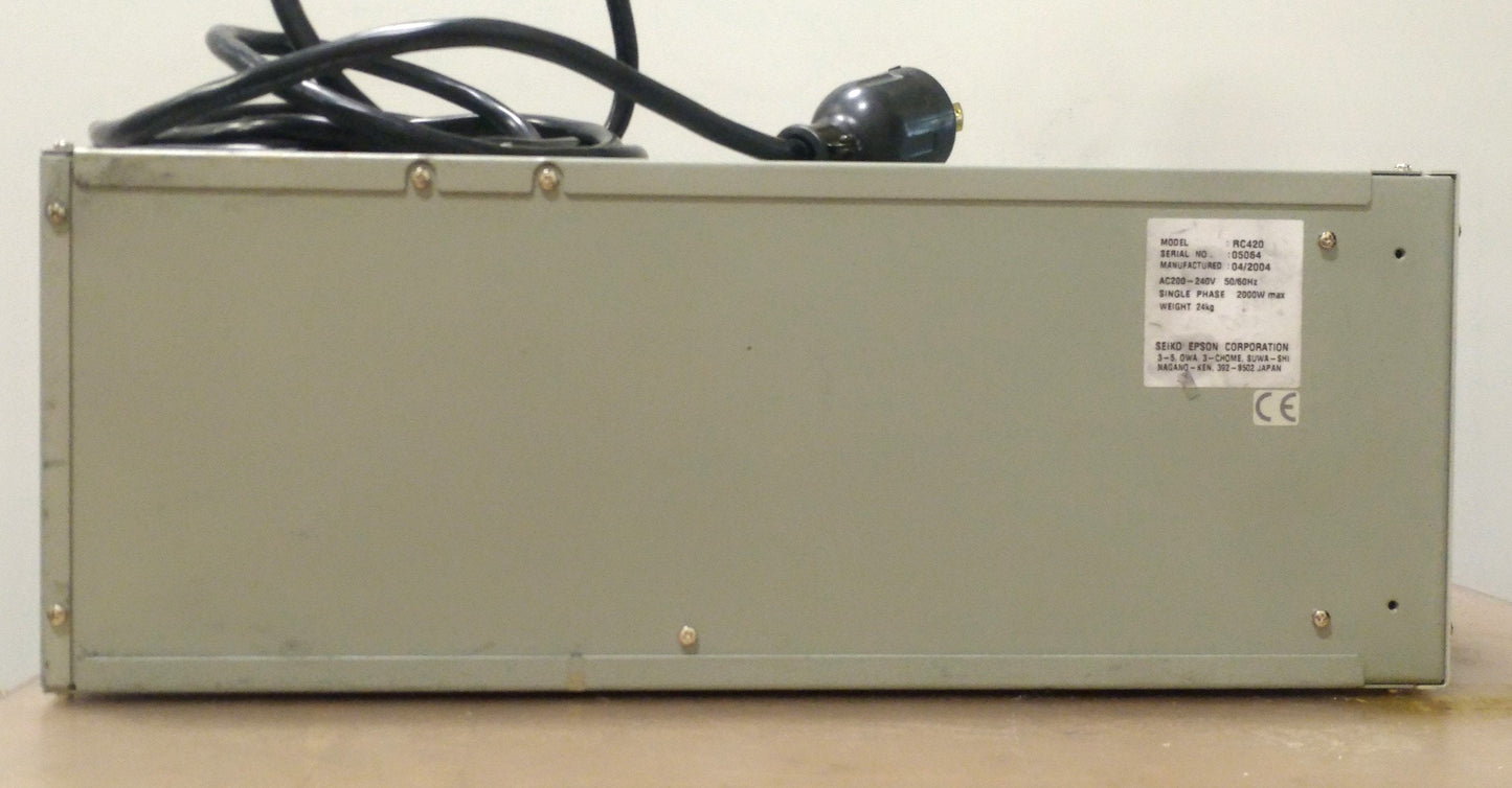 Used Epson YZ-MSz & RC420 EZ Module Robot & Controller 2-Axis Y:750mm Z:200mm 220VAC