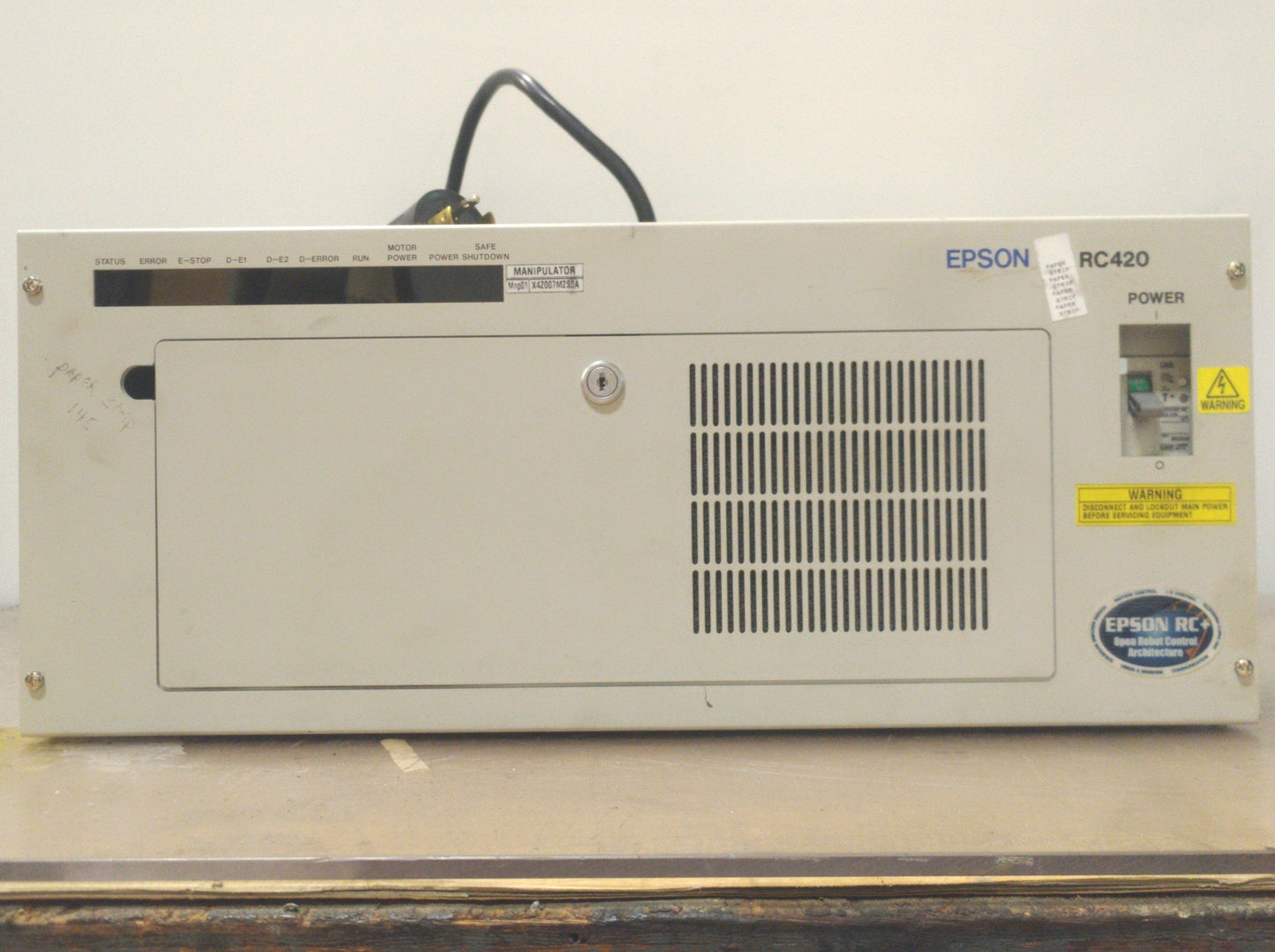 Used Epson YZ-MSz & RC420 EZ Module Robot & Controller 2-Axis Y:750mm Z:200mm 220VAC