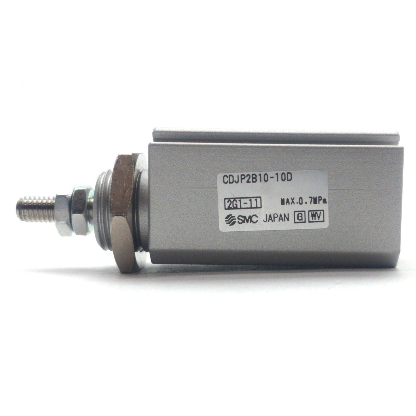 Used SMC CDJP2B10-10D-B Compact Air Cylinder 10mm Stroke 10mm Bore 100PSI M3 x 0.5