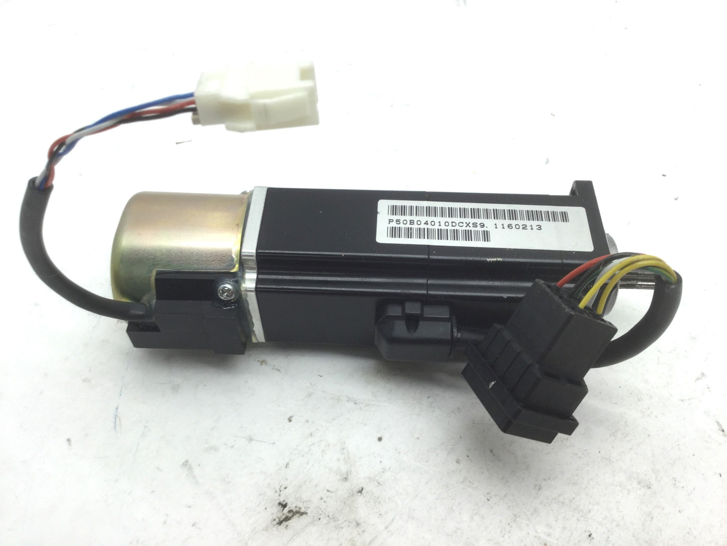 Used SANYO DENKI P50B04010DCXS9 BL SUper P5 AC Servomotor, Gear Shaft, 100W 200VAC 1A