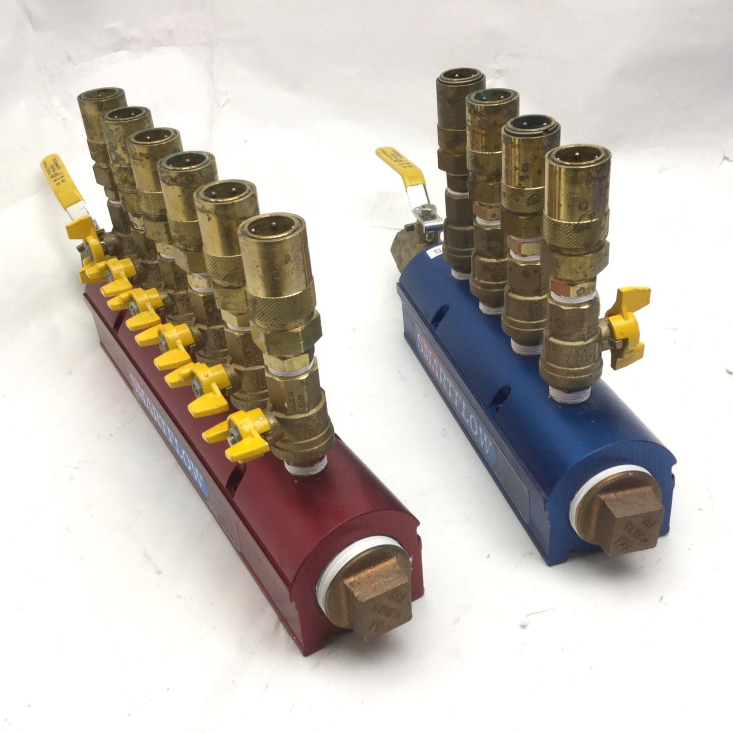 Used Burger & Brown Smartflow Hot & Cold 1-1/2" Aluminum Manifolds, 1/2" Ports