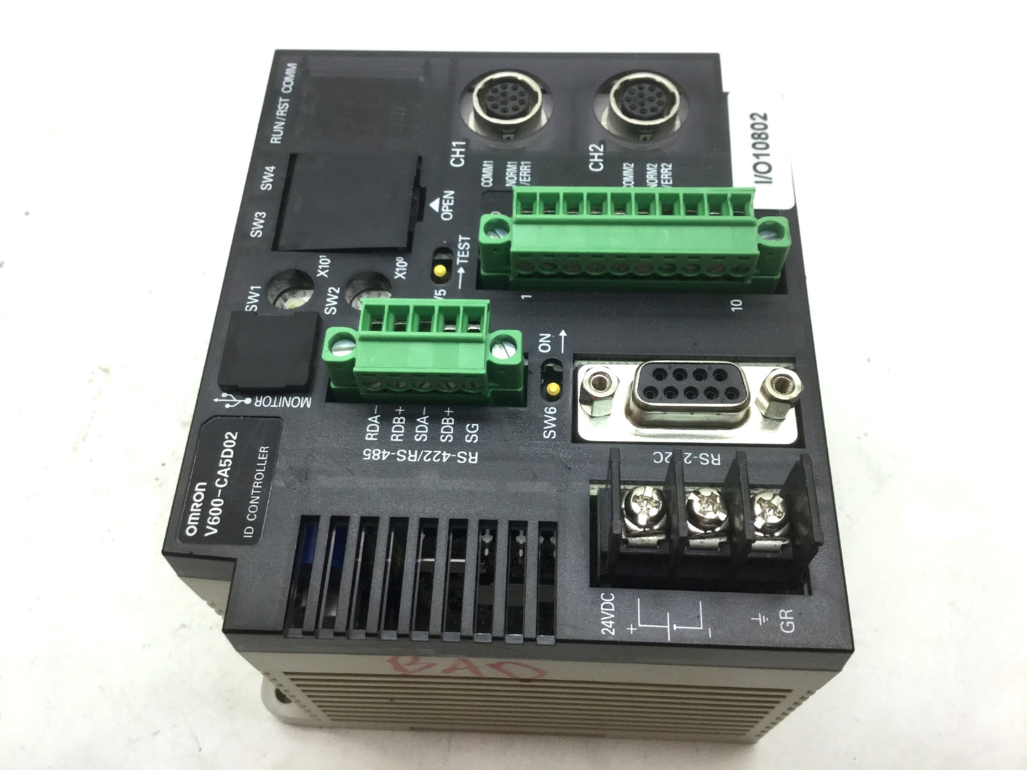 For Parts Omron V600-CA5D02 Industrial RFID System 2-Channel ID Controller *Parts*