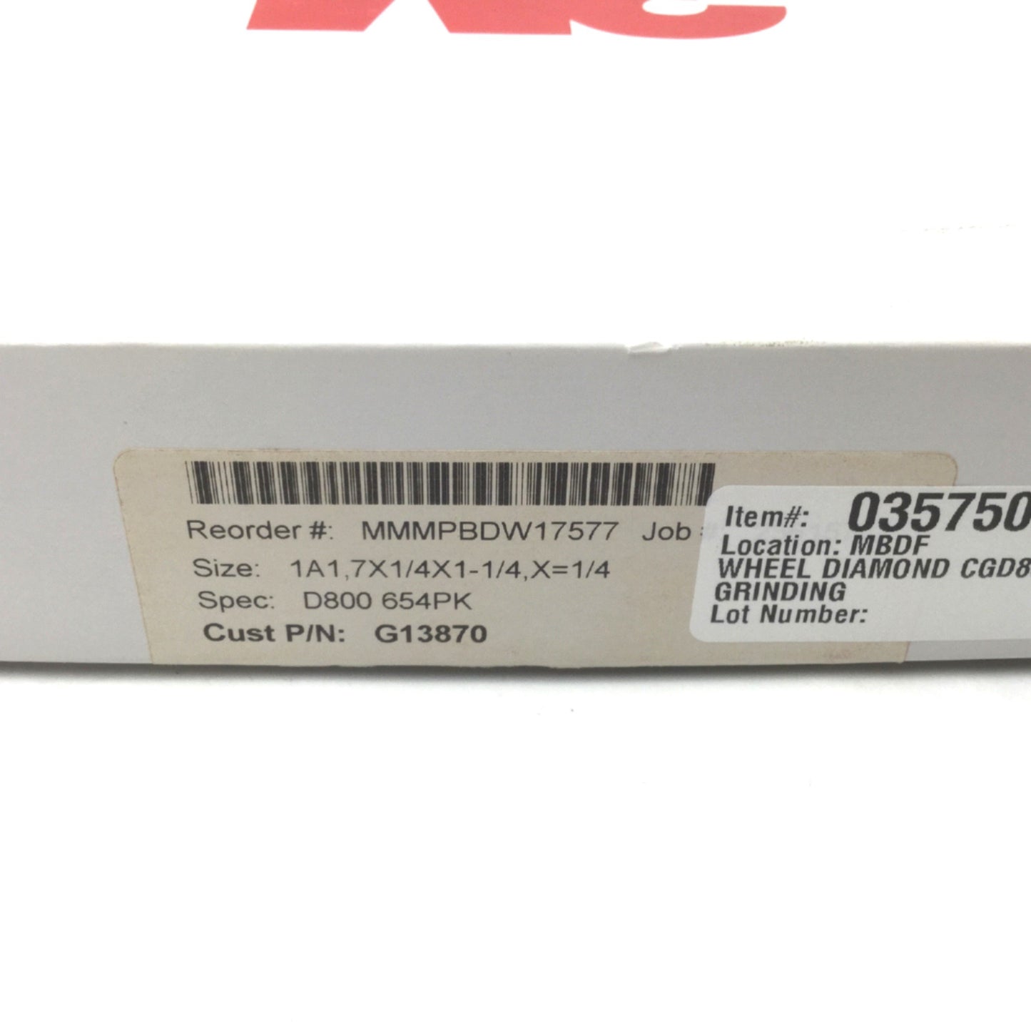 New 3M MMMPBDW17577 Polyimide Hybrid Bond Diamond Grinding Wheel 7" x 1/4" x 1-1/4"