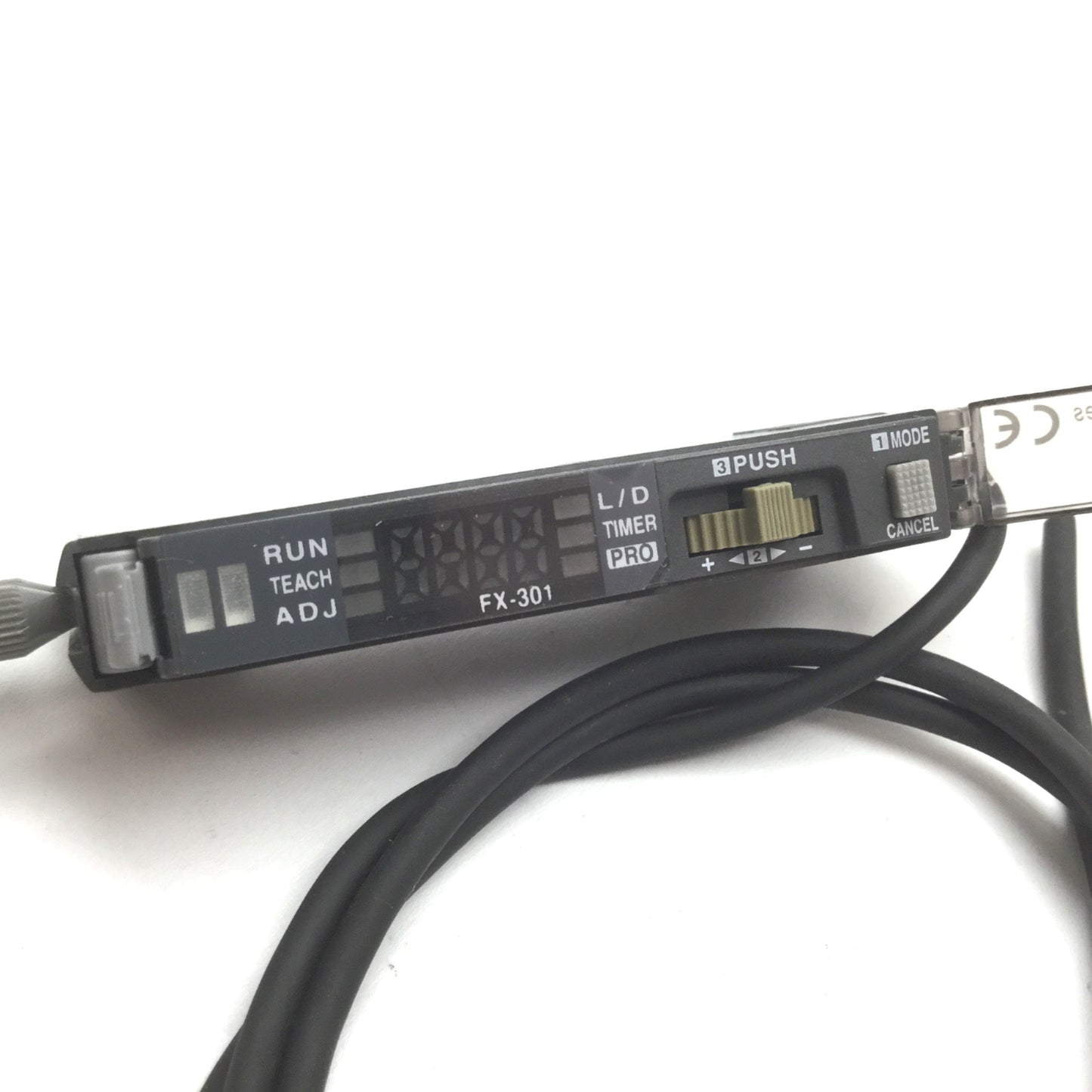 Used SUNX FX-301 NAVI Advanced Digital Fiber Sensor, 12-24 VDC, With Cable