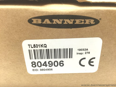 New Banner TL501KQ Pro Tower Light IO-Link 4-Pin M12 24VDC (18-30VDC) RGB