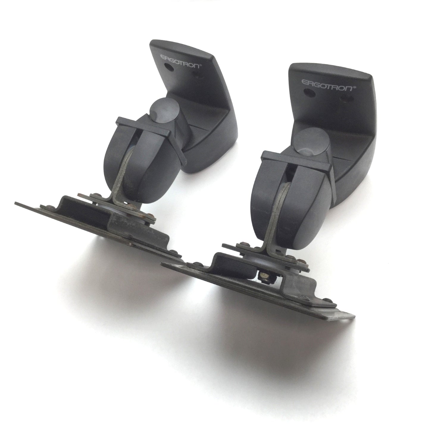 Used Lot of 2 Ergotron 28-106-200-03 Swivel Tilt Monitor Mount VESA 100x100mm 75x75mm