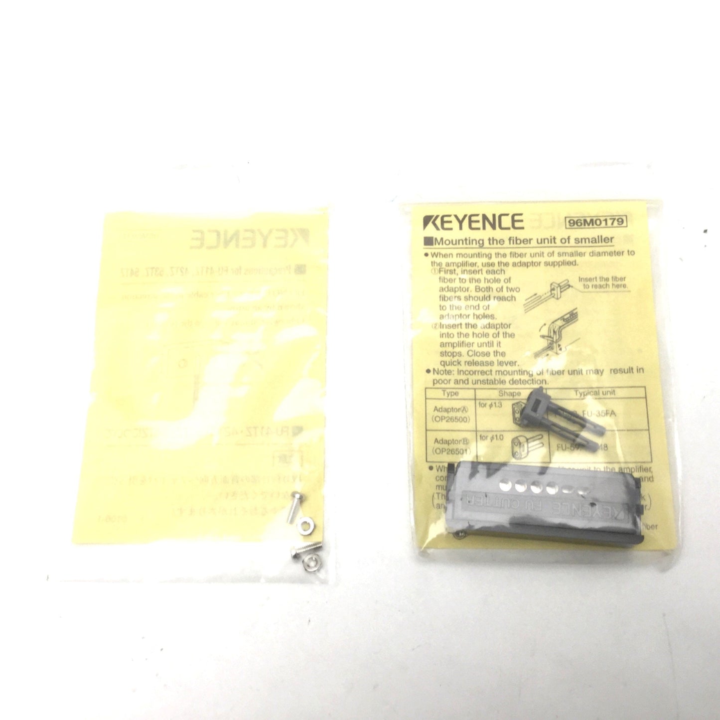 New KEYENCE FU-41TZ Reflective Flat Fiber Unit, Length: 1m, Fiber Diameter: 1mm