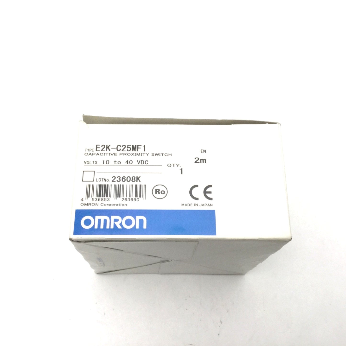 New Omron E2K-C25MF1 Capacitive Proximity Sensor, Sense Distance: 25mm 12-24VDC PNP