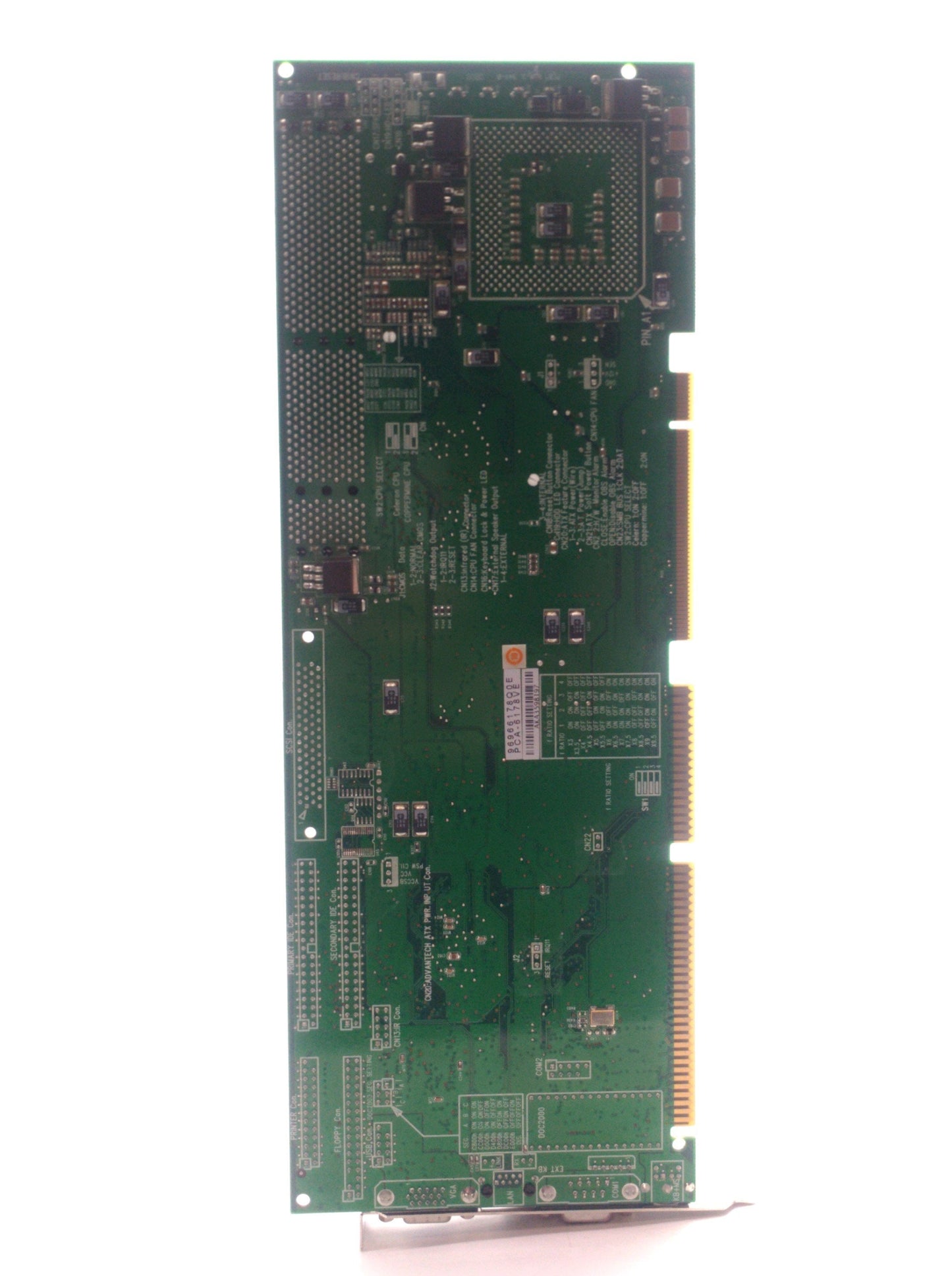 Used Advantech PCA-6178VE Single Board Computer, Intel P3 850MHz, 512MB RAM *Bad Fan*