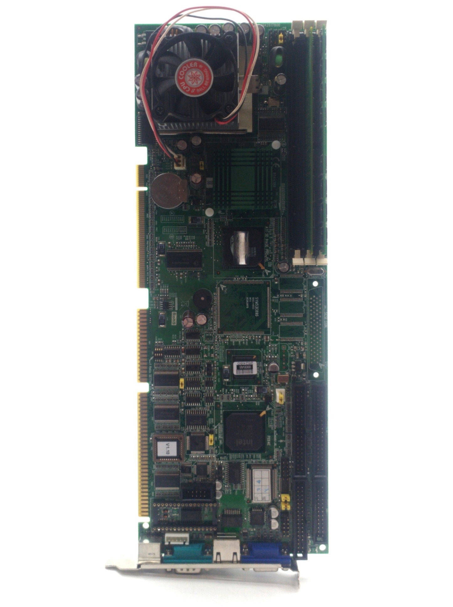 Used Advantech PCA-6178VE Single Board Computer, Intel P3 850MHz, 512MB RAM *Bad Fan*