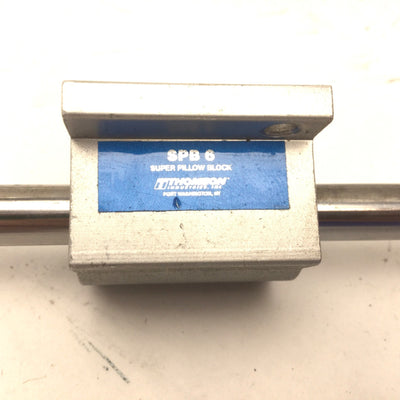 Used Lot of 2 Thomson SPB 6 Super Pillow Block w/Rod Length: 21"x3/8" Travel: 19-7/8"