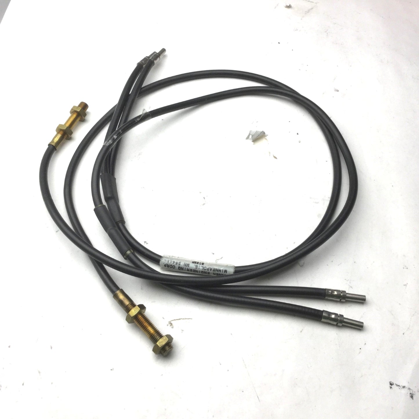 Used Lot of 2 Banner BT23P Bifurcated Fiber Optic Cable Glass Probe, In: 4.6mm, L:3'