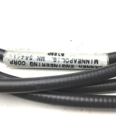 Used Lot of 2 Banner BT23P Bifurcated Fiber Optic Cable Glass Probe, In: 4.6mm, L:3'