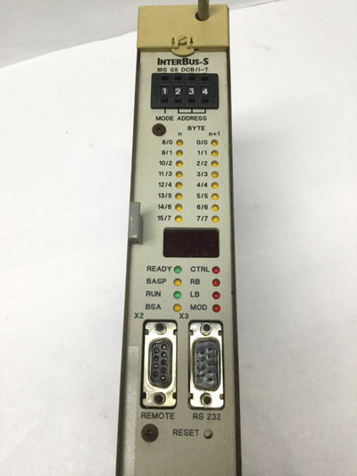 Used Phoenix Contact IBS S5 DCB/I-T InterBus-S Termination Board SIMATIC Link w/Case