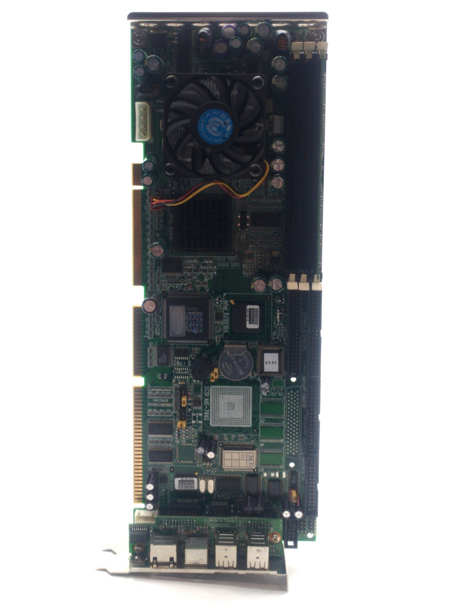 Used Advantech PCA-6180E2 Single Board Computer, Intel P3 850MHz, 128MB RAM *Bad Fan*