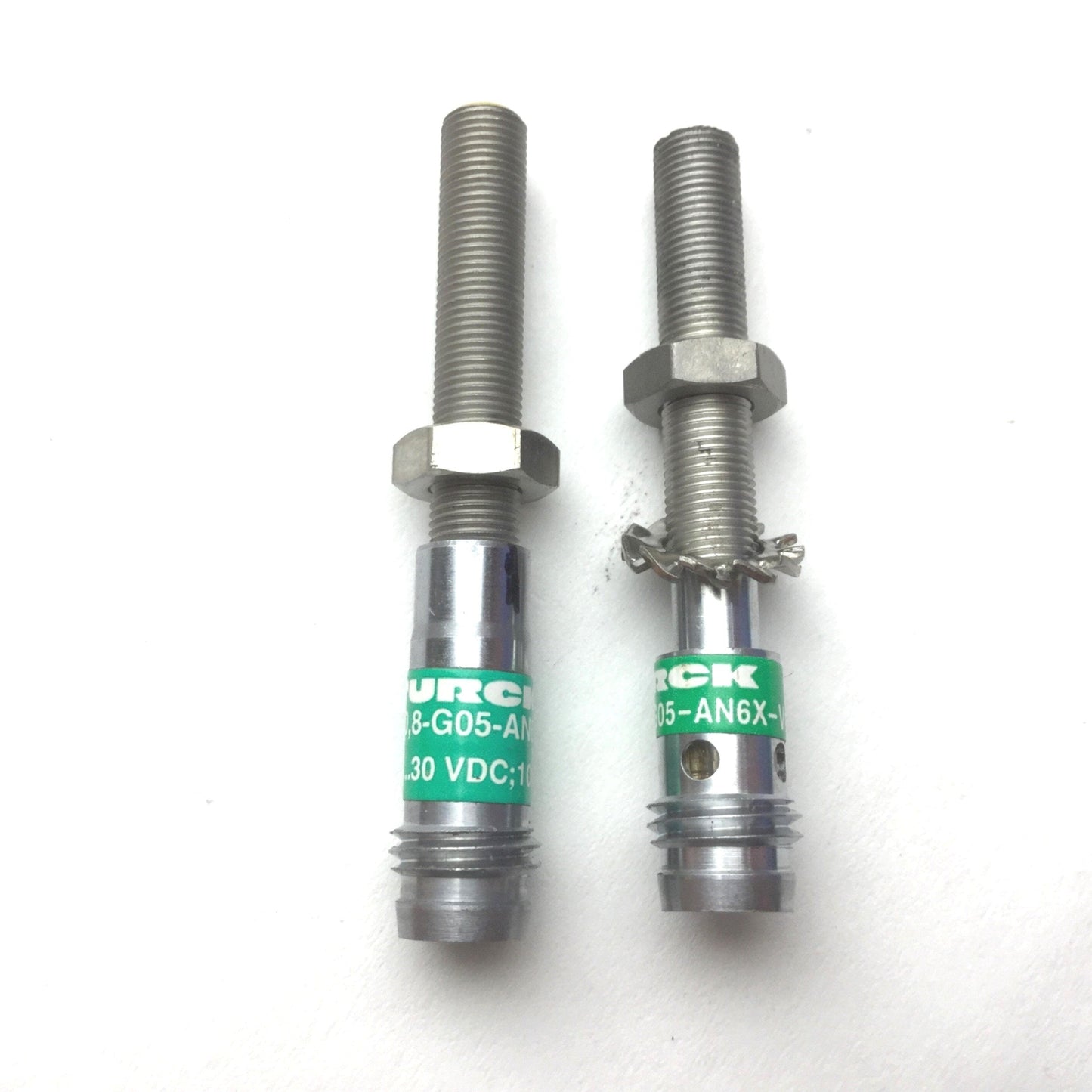 Used Lot of 2 Turck Bi0,8-G05-AN6X-V1331 Proximity Switch, NPN, Voltage: 10-30VDC