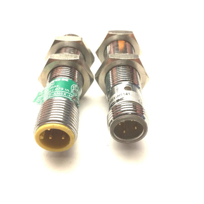Used Lot of 2 Turck Bi2-M12-AN6X-H1141 Proximity Sensor, Range: 2mm, 10-30VDC, 200mA