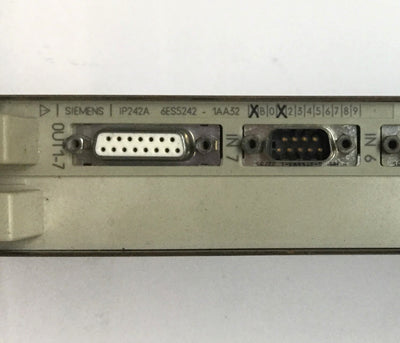 Used Siemens 6ES5242-1AA32 SIMATIC Pulse Counter Control Module w/ 6ES5491-0LB11 Case