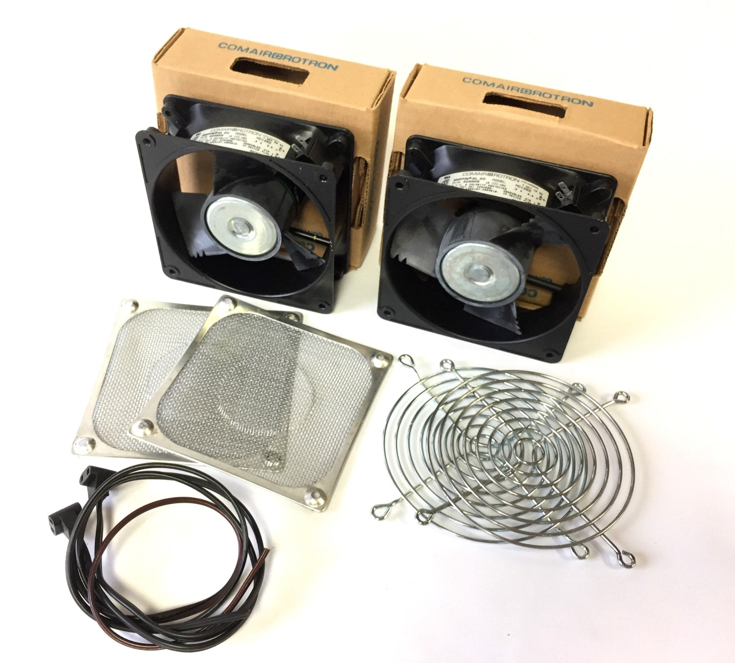 New Lot of 2 Comair Rotron MD12B2 Muffin XL DC Fan 119.13 x 119.13mm 12VDC 0.5A 6W