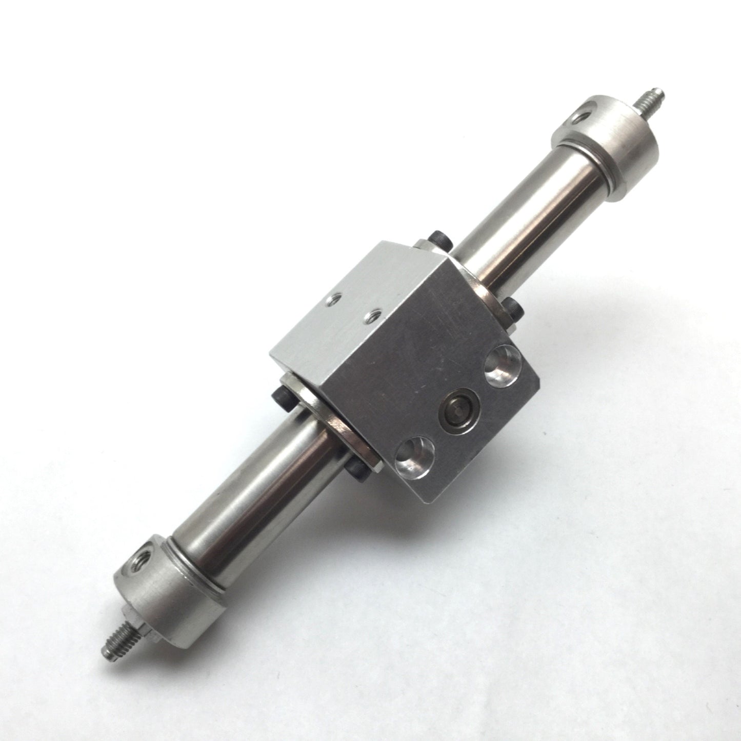 Used Bimba PT-006180-A1B1 Pneu-Turn Rotary Actuator, 180°, Bore: 9/16", Shaft: 1/4"