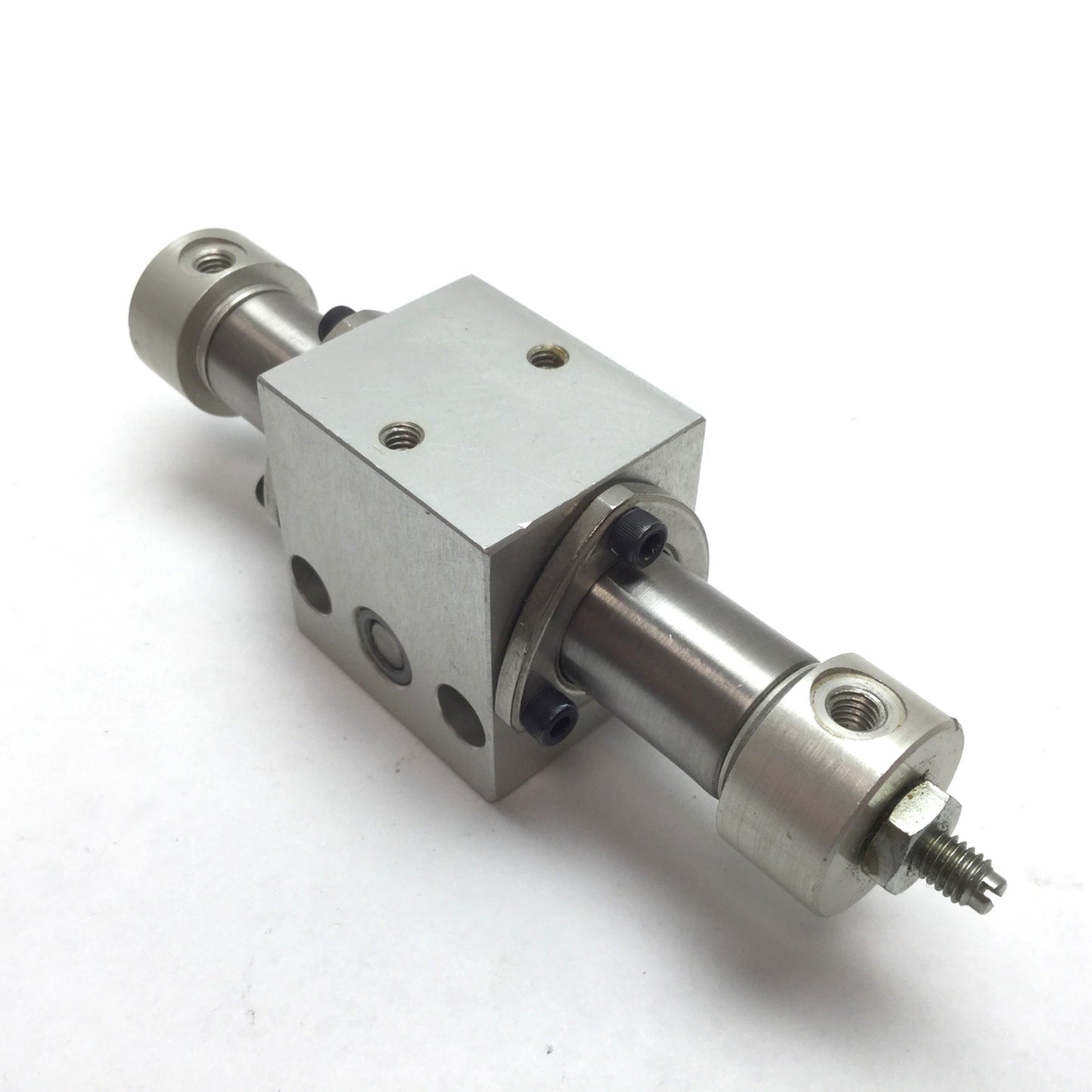 Used Bimba PT-006045-A1B1 Pneu-Turn Rotary Actuator, 45°, Bore: 9/16", Shaft: 1/4"