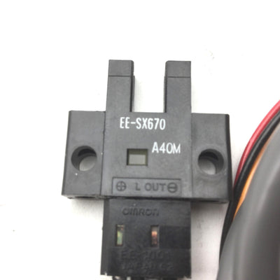 Used Lot of 3 Omron EE-SX670 Photomicrosensor, Sensing Distance: 5mm, 5-24VDC, NPN