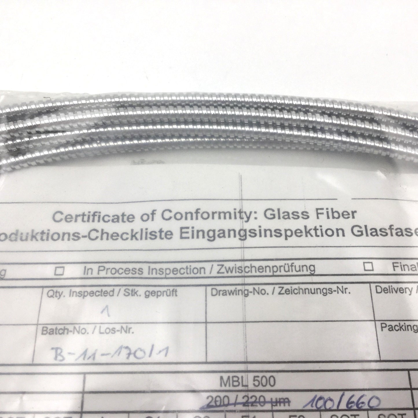 New Pac Tech WF 100/660 Fiber Glass, Length: 3.9m, See Pictures