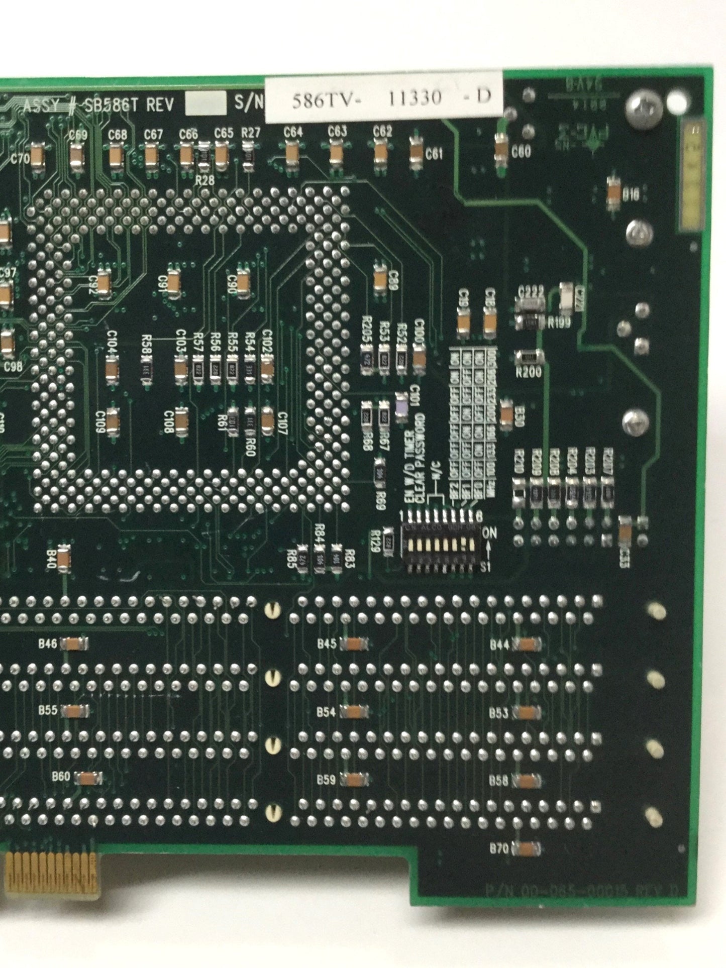 Used ICS SB586TV Single Board Computer PICMG 1.0 PCI-ISA Intel P55C 200MHz 64MB RAM