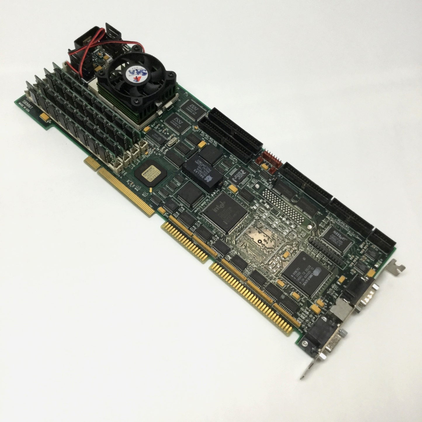 Used ICS SB586TV Single Board Computer PICMG 1.0 PCI-ISA Intel P55C 200MHz 64MB RAM