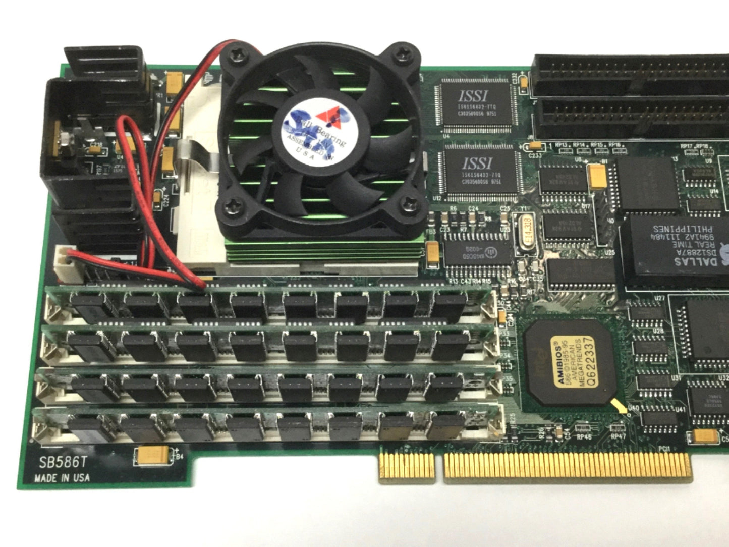 Used ICS SB586TV Single Board Computer PICMG 1.0 PCI-ISA Intel P55C 200MHz 64MB RAM