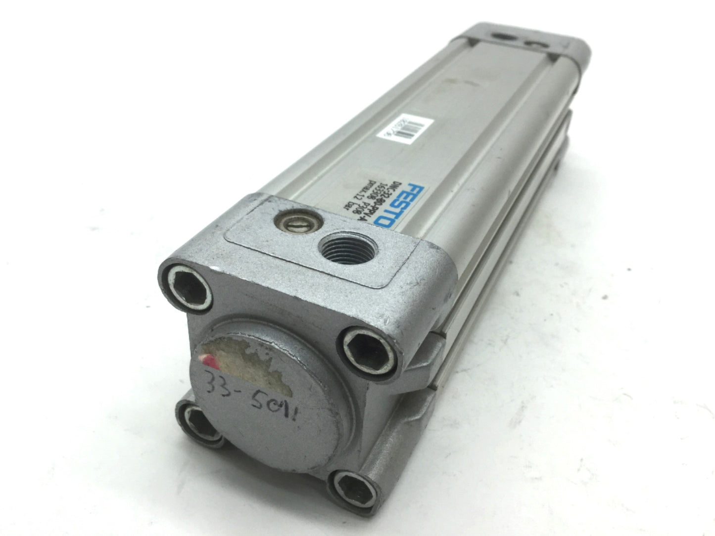 Used Festo DNC-32-80-PPV Pneumatic Cylinder Stroke 80mm Bore 32mm Cushion 1/8" NPT