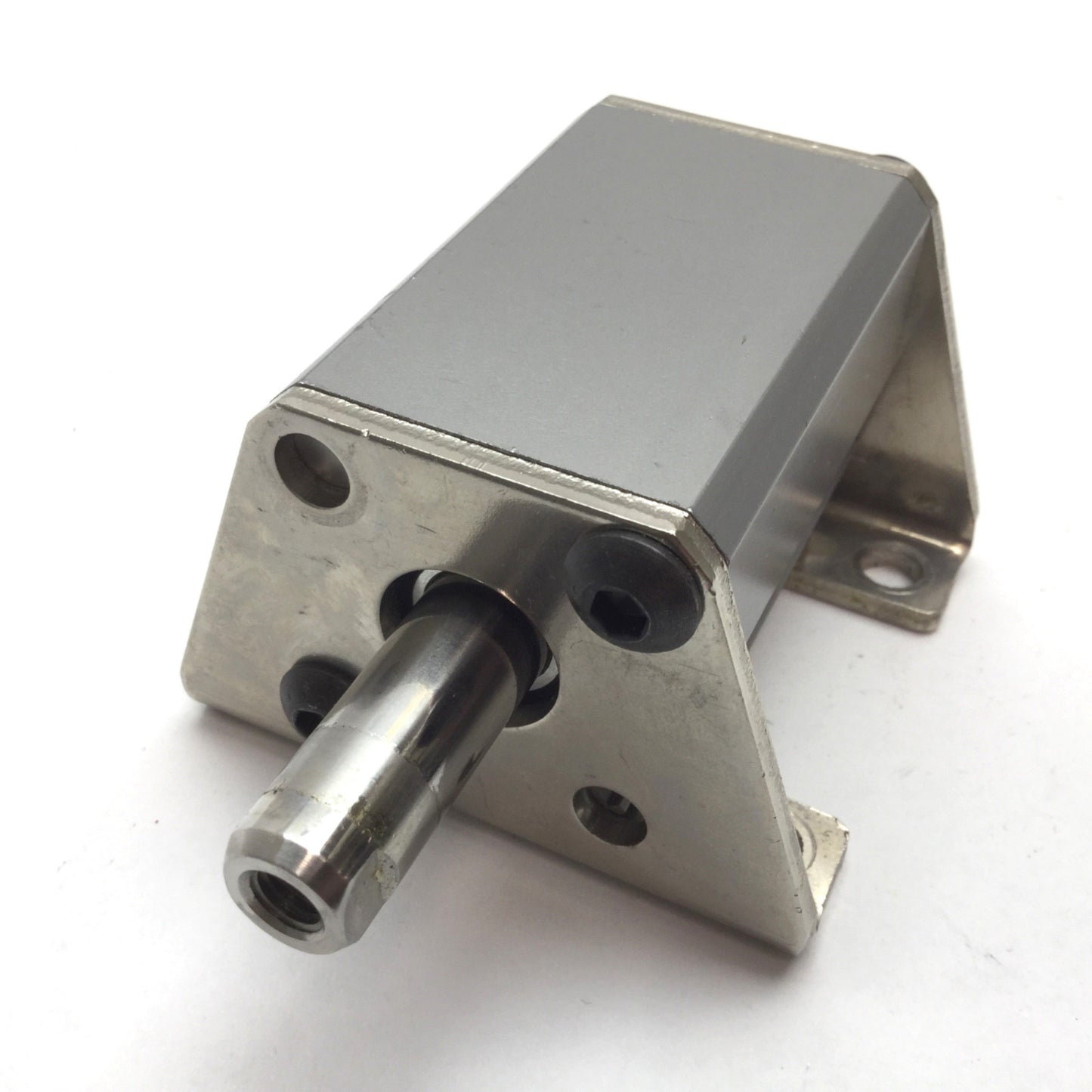 Used SMC NCDQ2A25-25D Pneumatic Cylinder, Bore: 25mm, Stroke: 25mm, With Mounts