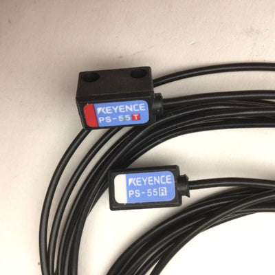 New Keyence PS-55T & PS-55R Photoelectric Transmitter and Receiver Sensors, 4M