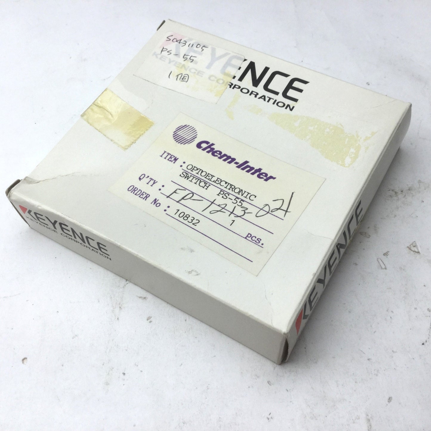 New Keyence PS-55T & PS-55R Photoelectric Transmitter and Receiver Sensors, 4M
