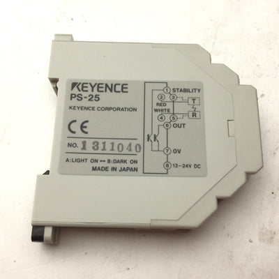 New Keyence PS-25 Photoelectric Switch, Voltage: 12-24VDC, Light / Dark Mode