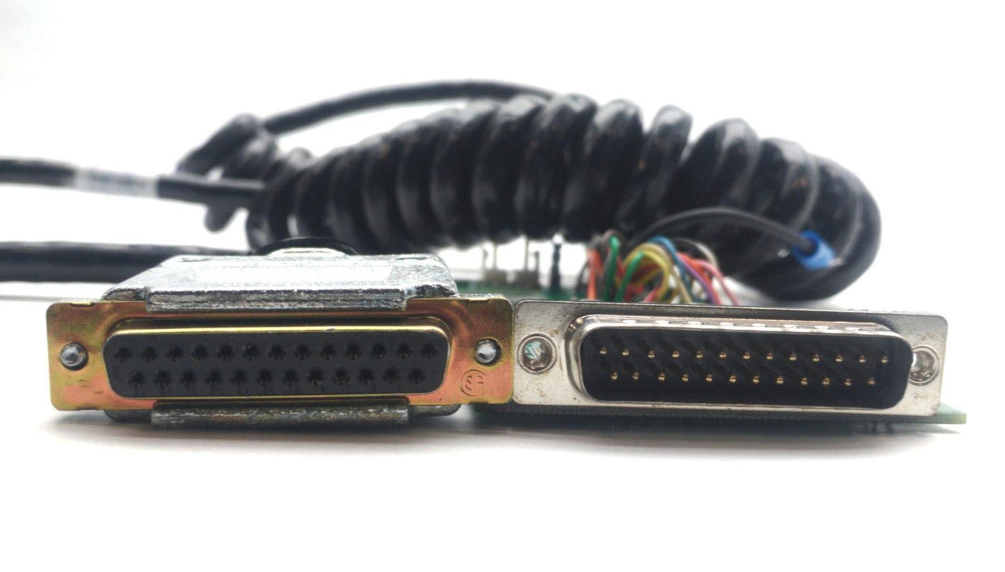 Used MTS 136-0002 & 262-0126 PCB Assembly & Cable DB25 Male/Female for Alliance RT/5