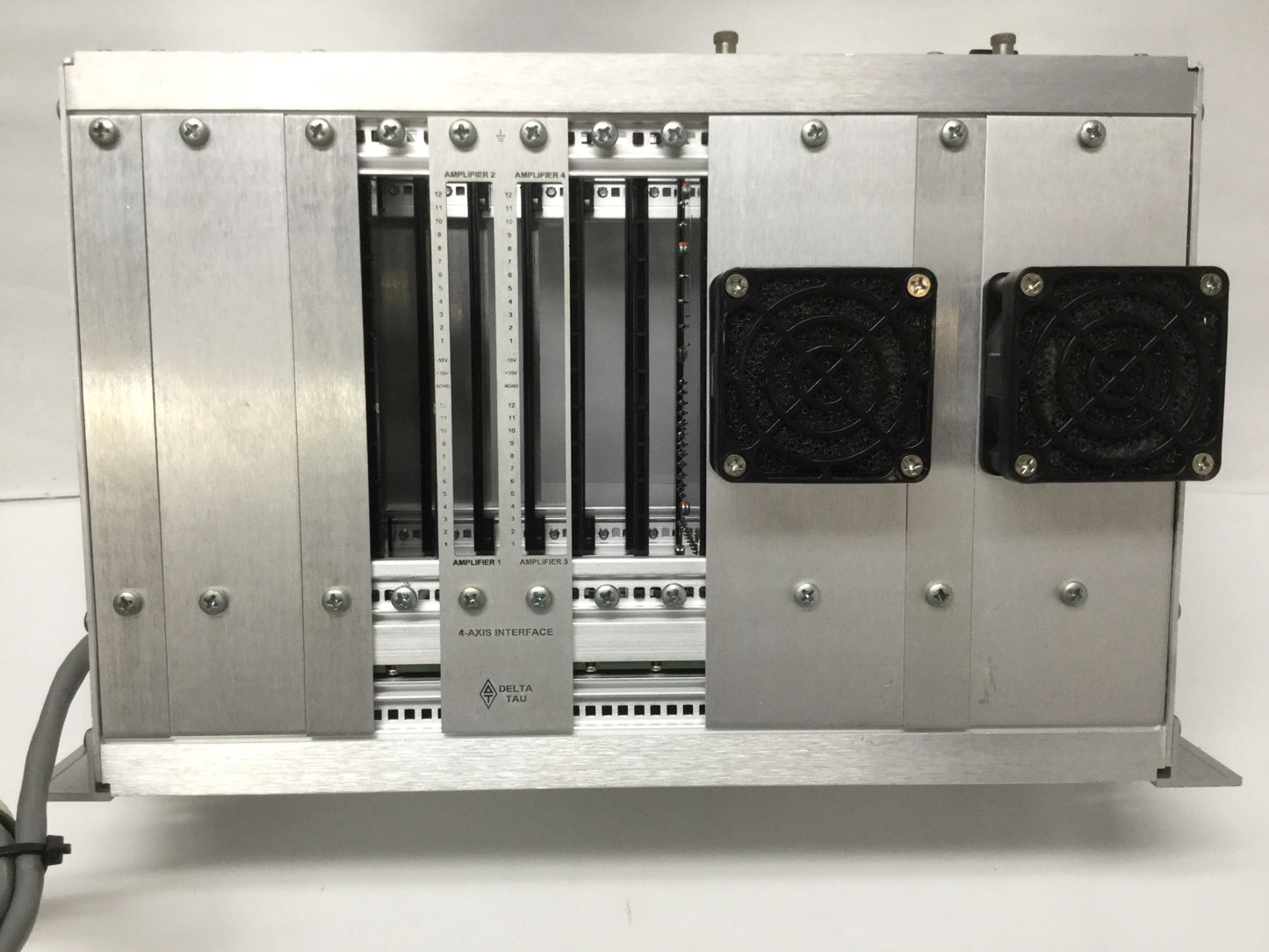 Used Delta Tau UMAC Motion Control 3U Rack Chassis w/Power Supply, 4-Axis Amplifier