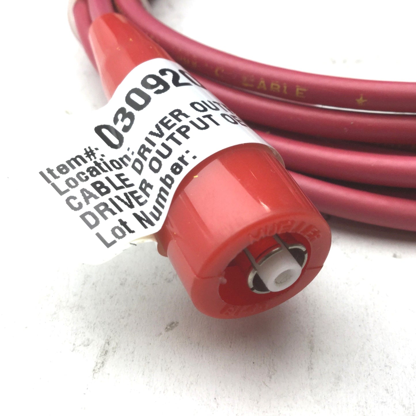 New ElectroGRIP HVCOAX-4 Driver Output Cable, Length: 4 Meters, Red