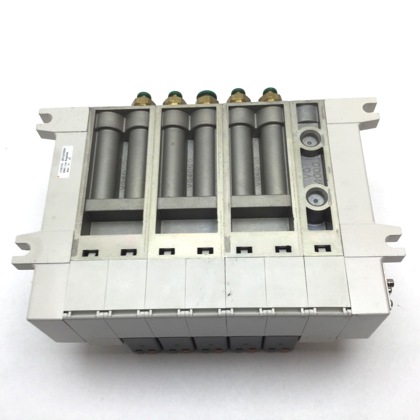 Used Bank of 5 SMC VQ4200-5 Solenoid Valve, 2-Position 5-Port, 24VDC, 0.15-1.0MPa