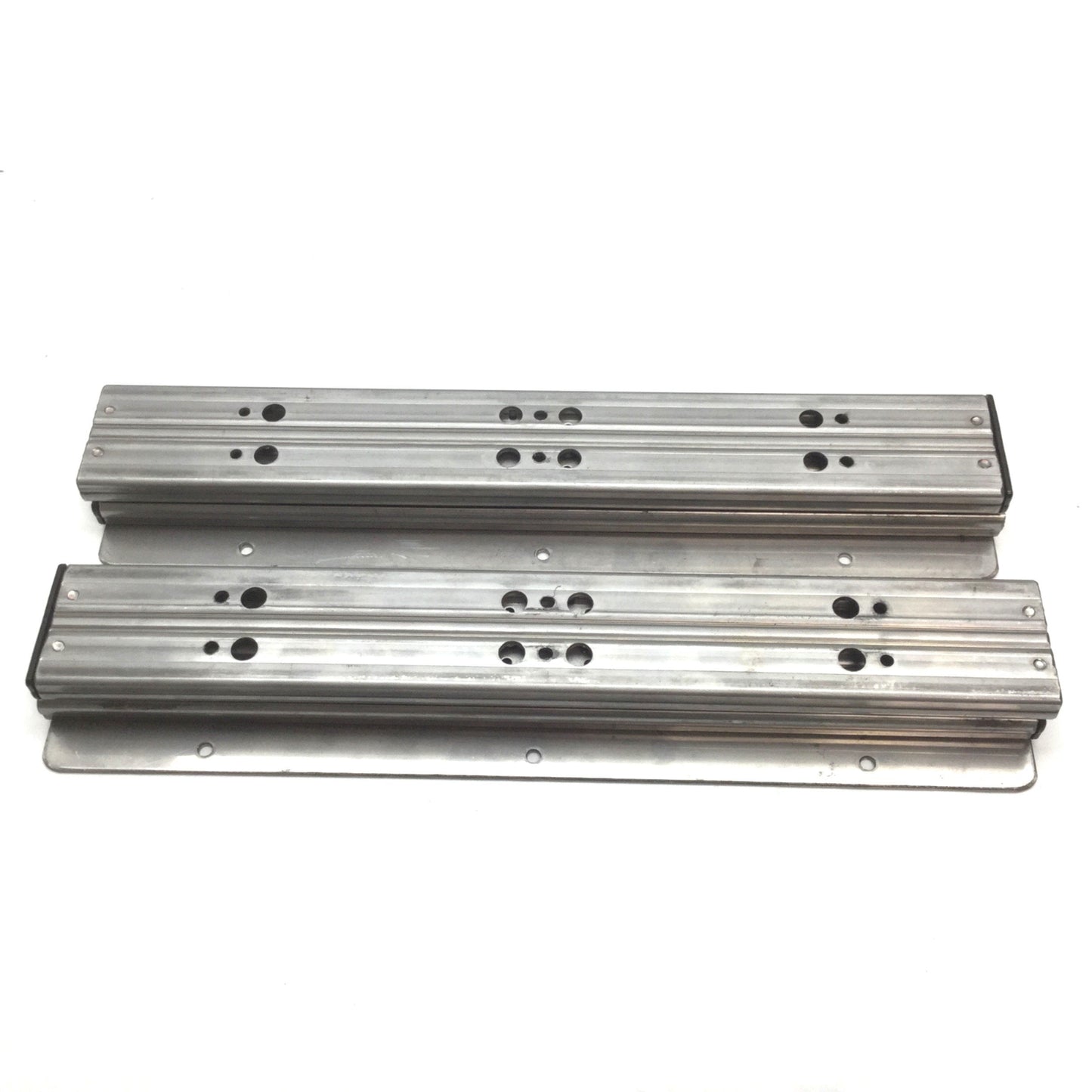 Used Lot of 2 Ball Bearing Cabinet Drawer Slide, Travel: 13", Closed Length: 12"