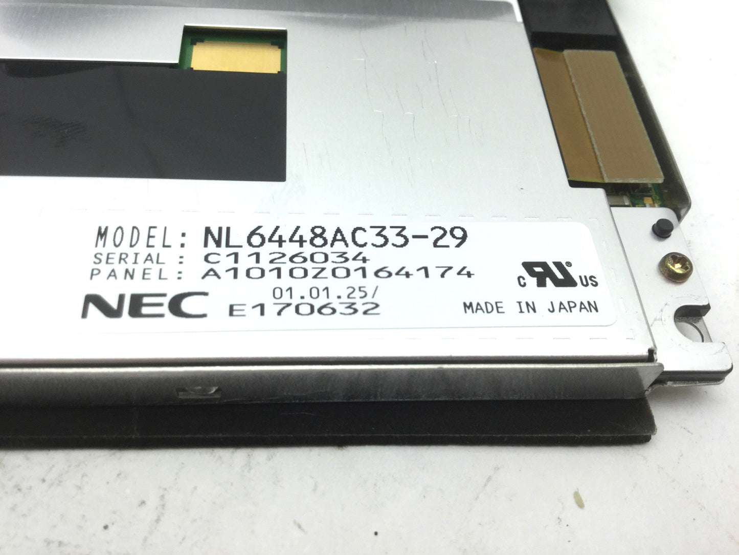Used NEC NL6448AC33-29 LCD Display Screen Panel 10.4" With Backlight