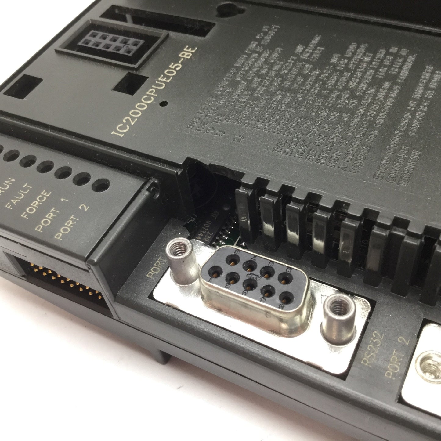Used GE Fanuc IC200CPUE05-BE VersaMax PLC CPU Module, Ethernet, RS232 RS485 *Damaged*