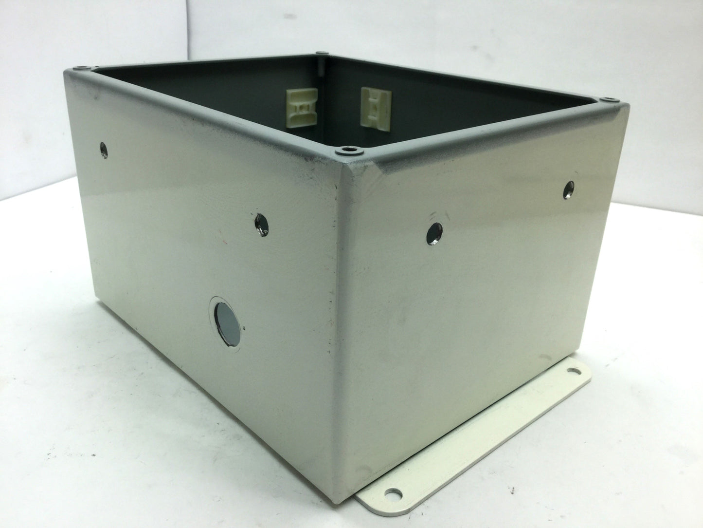 Used Hoffman A10086SC Screw Cover Electrical Steel Enclosure Box, 10" X 8" X 6"
