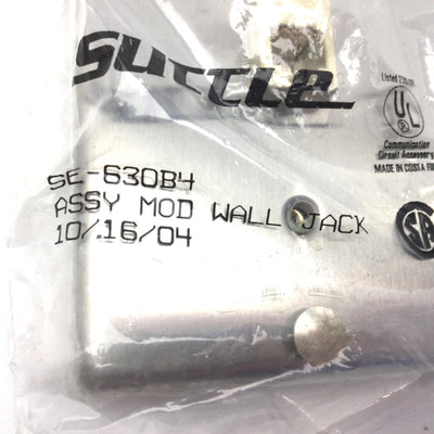 New Other Lot of 4 New Suttle SE-630B4 Assy Mod Wall Jacks, Steel Wall Mount Phone Jacks