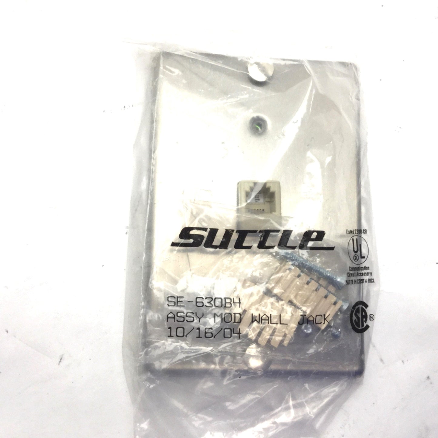 New Other Lot of 4 New Suttle SE-630B4 Assy Mod Wall Jacks, Steel Wall Mount Phone Jacks
