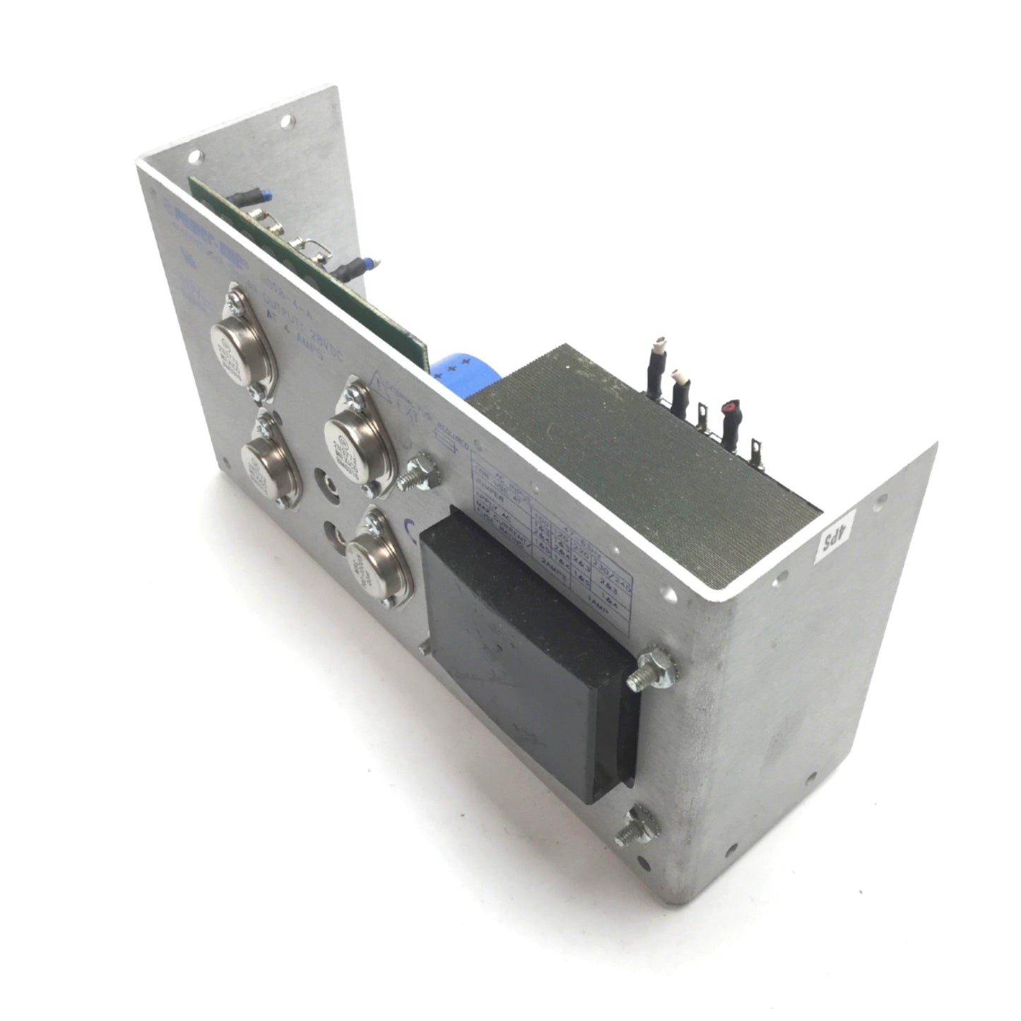 Used Power One HD28-4-A Power Supply, In: 100/120/220/230/240VAC 2/1A, Out: 28VDC 5A