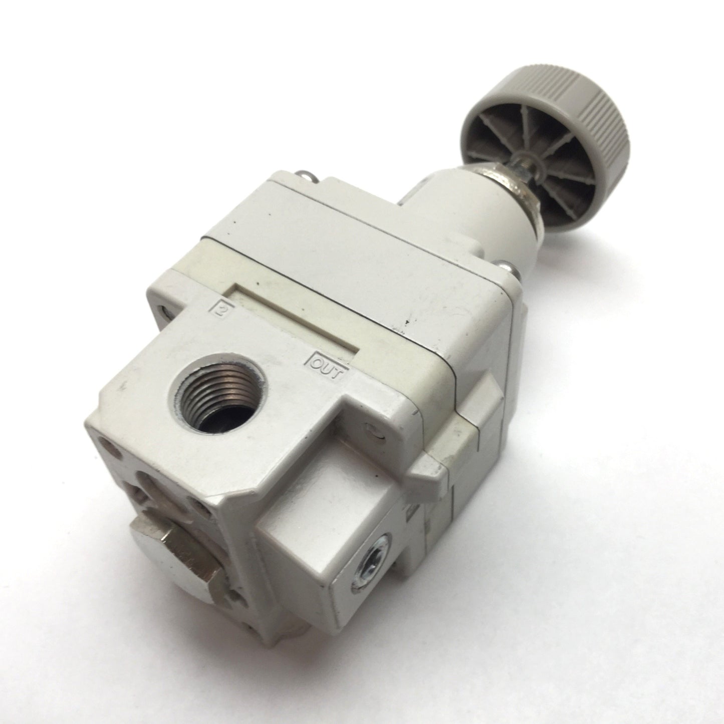 Used SMC IR2000-N02 Precision Pressure Regulator, In 150psi, Out 0.7-30PSI, 1/4" NPT