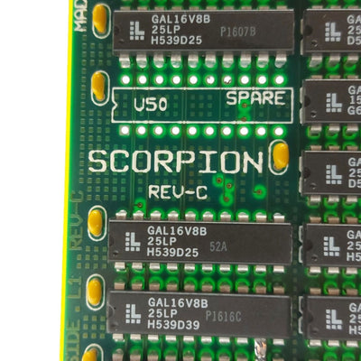Used SCORPION Rev. C Frame Grabber/Capture Card, ISA Slot, 2x VGA, BNC, VMIP